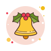 Christmas bell illustration